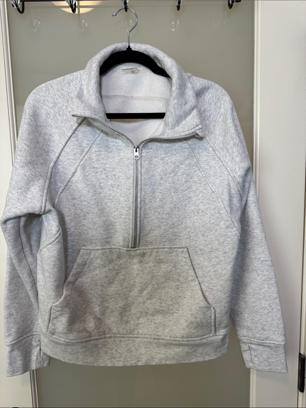 Danskin Heather Gray Half-Zip Pullover Hoodie